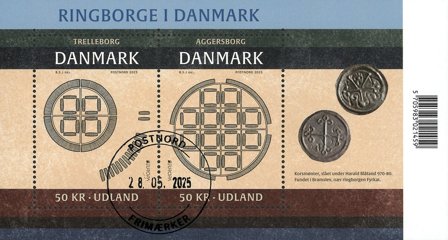 Danmark - EUROPA 2025 Nationale arkæologiske opdagelser - Stemplet miniark