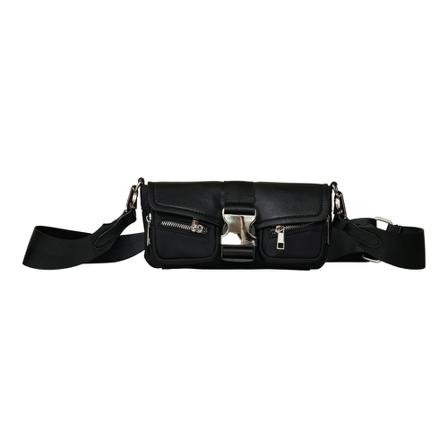 Noella Buckle Taske Sort, Dame Skuldertasker, Størrelse: ONE Size