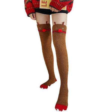 Par Korall Sammet Jul Knästrumpor