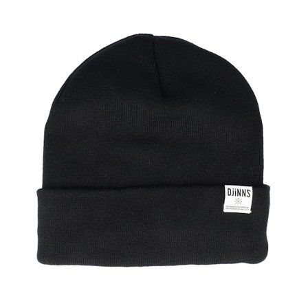 Djinns - Negro cuff Beanie - Basic Beanie Recycled Yarn Black Cuff @ Hatstore