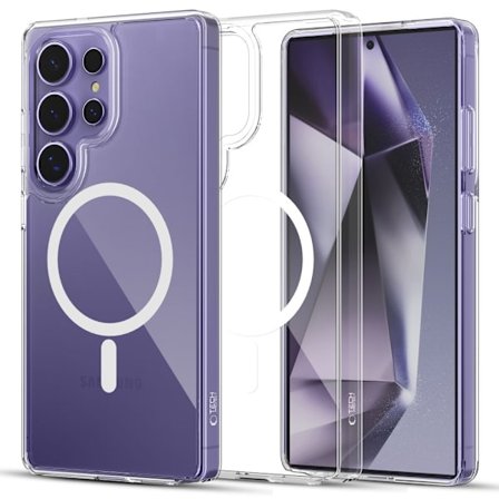 Tech-Protect Galaxy S25 Ultra Cover MagSafe FlexAir Hybrid Transparent_xx