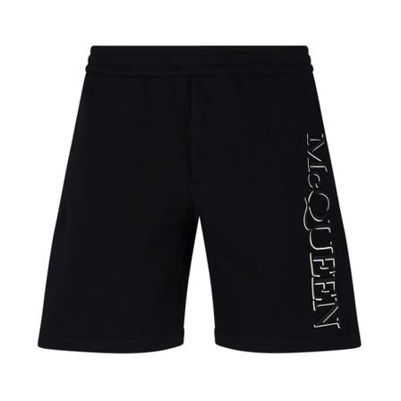 Alexander McQueen, Casual Shorts Zwart, Heren, Maat:L