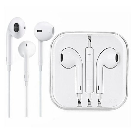 Hörlurar, iPhone med volymkontroll, 3,5 mm, Bra kvalitet