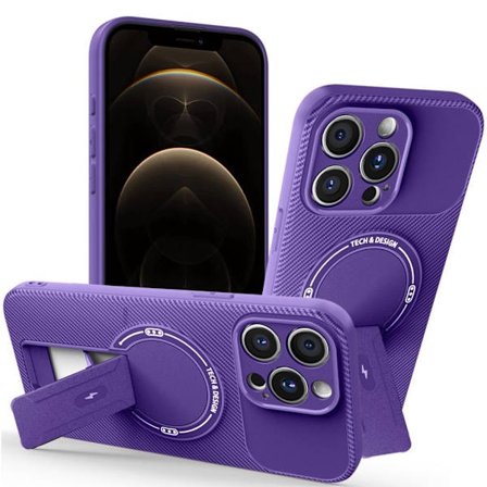 iPhone 12 Pro Case with Stand - Purple