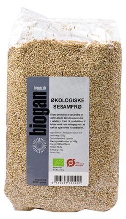 Biogan Sesamfrø Ø 1 kg, Helse & Madvarer, Kerner & Frø, Frø