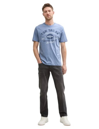 Tom Tailor Logo Tee - Blue - S