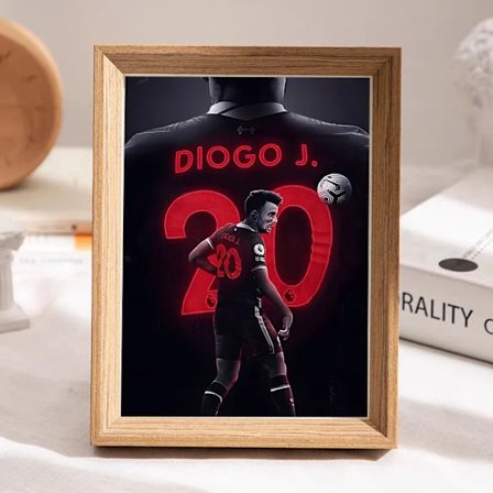 RIP Diogo Jota Liverpool du kommer aldrig att gå ensam fans minns skrivbordsfotoram stativ 7 tum