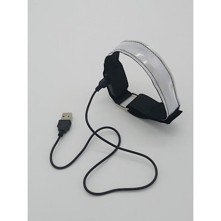 2 kpl Ladattavat Led-hihat | Korkean näkyvyyden Led-juoksuvalot juoksijoille | Heijastavat juoksuvälineet Valohihat (väri)