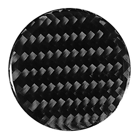 Carbon Fiber Central Control Multimedia Knob Button Decor Sticker Passer til Audi A3 A4 8V 14-19