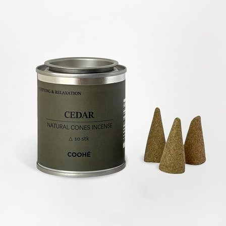 COOHÉ Cedar Incense Cones, Tøj & Bolig, Duft Til Hjemmet, Røgelse