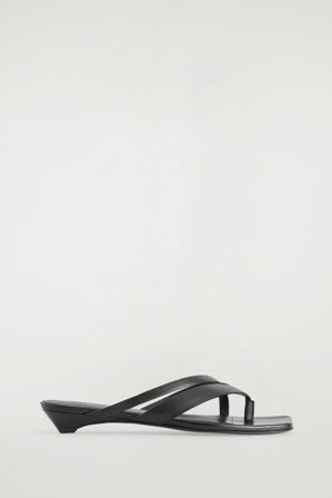 COS Femme Sandales À Petit Talon Et Brides Croisées in Noir