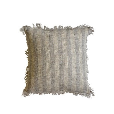 Dekorativ bomuldspude, 45x45 cm, Beige/Brun