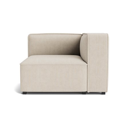 Modus Højrevendt Hjørnemodul - Poso Beige Sofa, 98x93x67cm - Komfortabel & Stilfuld Modulopbygget Sofa