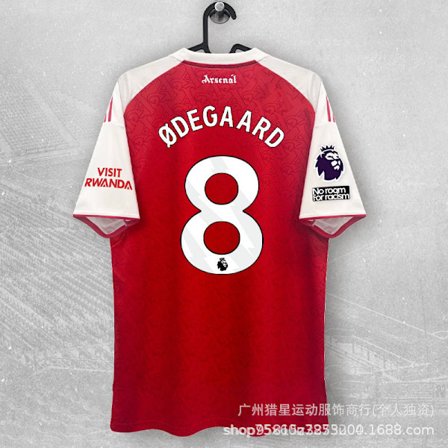 2526 Arsenal hjemmedrakt Premier League Champions League fanversjon Sakara Fiori Odegaard Havertz Rice