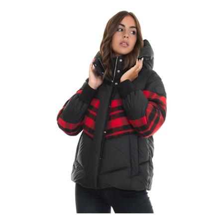 Woolrich, Czarny Plunket hooded harrington jacket Cfwwou 0727-Frut 3069 Czarny, Kobieta, Rozmiar: S