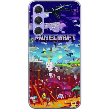 Samsung Galaxy A54 Gjennomsiktig deksel MineCraft