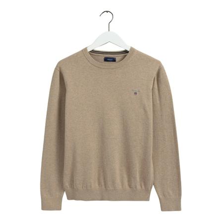 Gant - Tröjor - Beige - Herr - Storlek: L, Herr, Storlek: L