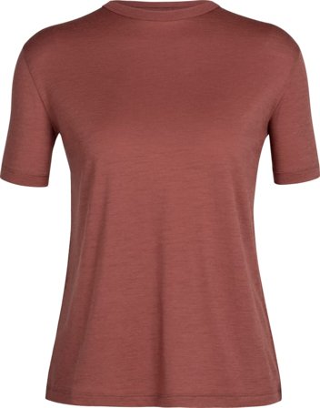 Icebreaker Women's Granary Short Sleeve Tee Women short-sleeved sweaters Red L