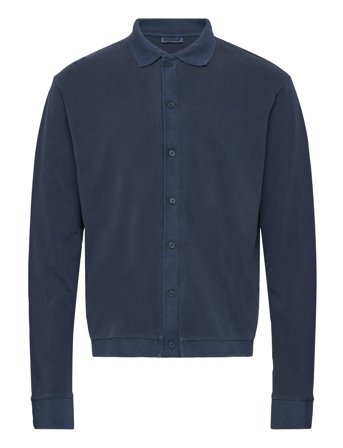 Weekday Tennis Long Sleeve Pique - Navy - XL