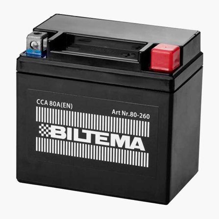 Biltema - MC-batteri SMF 12 V 5 Ah 113 x 70 x 105 mm