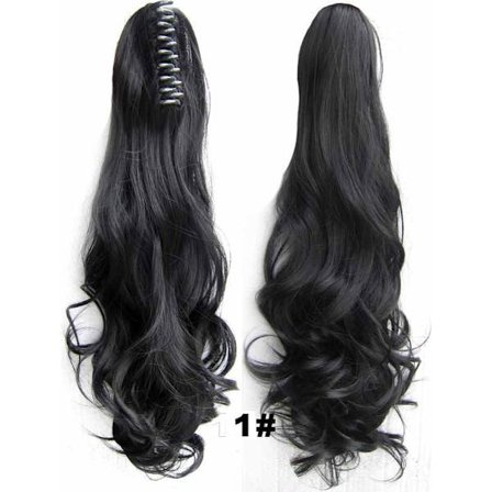 Brasiliansk Hestehale, Bølget Hestehale Extensions – Sort 1#Sort