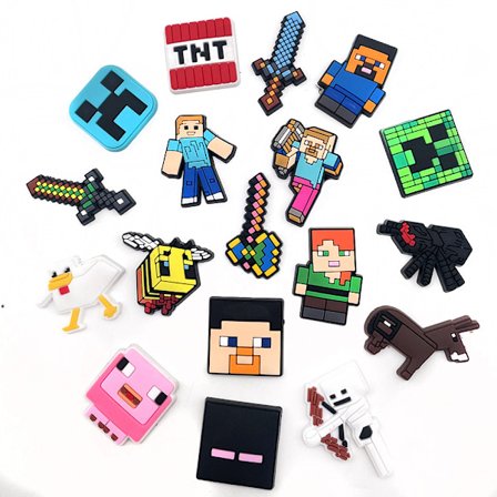 MineCraft Crocs Sko Blomst Spænde Aftagelig Crocs Sko Blomst Sko Dekorativ Spænde