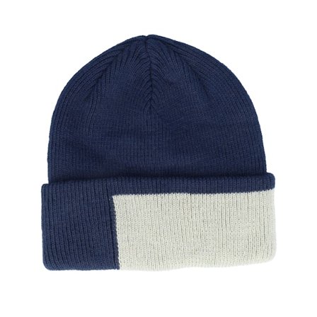 Upfront - Flame Beanie Dark Blue Cuff Cuff Blue Beanie - @ Hatstore