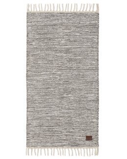 Garnmatta melerad Slite Grå - 60 x 110 cm - KM Carpets