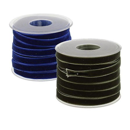 40 Yard 10mm 3/8'' Bredd Sammet Band Sammet Dekorationsband Ögleband Present