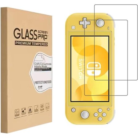2x Kompatibel med Nintendo Switch Lite skjermbeskytter for herdet glass