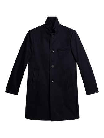 J.Lindeberg - Holger Melton Coat - Blue - Homme - 46