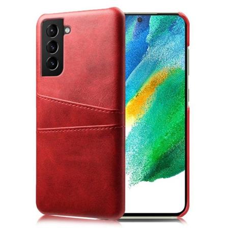 Dual Card Etui Samsung Galaxy S21 FE - Rød Red