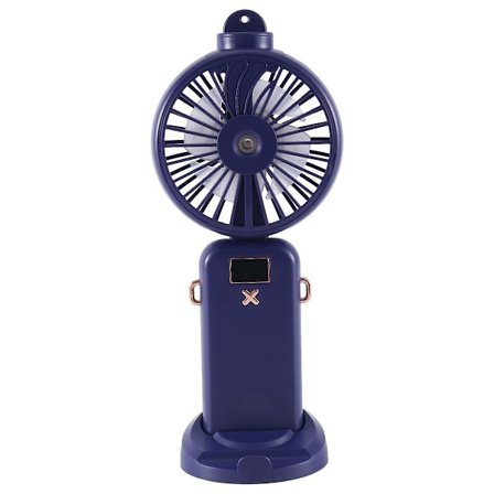 5000mah Foldbar Elektrisk Blæser USB Genopladelig Luftkølingsblæser Sprayfunktion 5 Hastigheder Digital Display