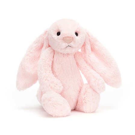 Kaninplysch, mjuk plyschkaninleksak, bedårande kramvänlig present till barn, flickor, pojkar (Bonnie Bunny 31 cm) rosa[TB]