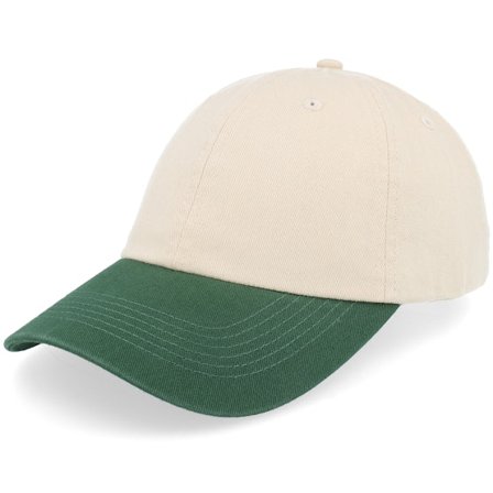 Equip - Beige unconstructed Cap - Stone Washed Stone/Dark Green Dat Cap / Unstructured @ Hatstore