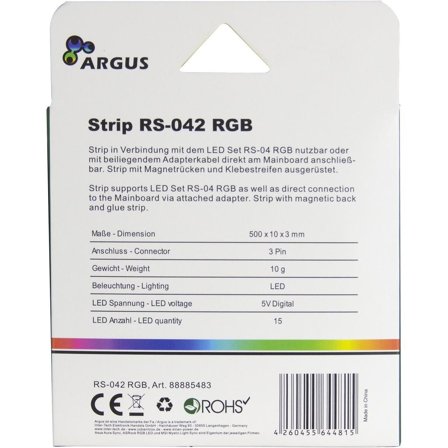 INTER-TECH Argus RS-042 RGB - systemhusbelysning (LED)