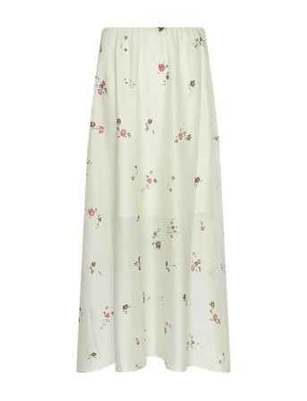 MSCH Copenhagen Mschfaustina Skirt Aop - Cream - XL