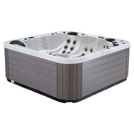 Swebad Akvamarin Spabad 2,3 x 2,3 x 0,92 m, 1350L Sterling Silver, Pooler & utebad