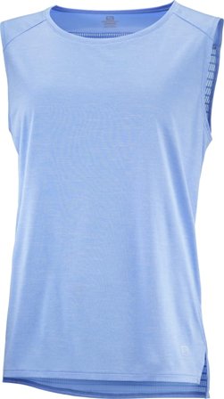 Salomon Women's Outline Summer Tank Women short-sleeved sweaters Blue S