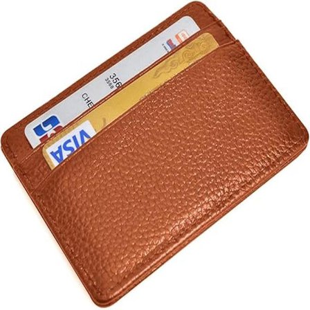 Credit Card Holder Slim Wallet Leather Minimalist Wallet with ID Window