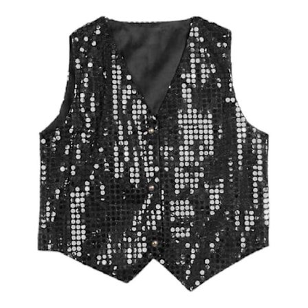 Kostyme Vest Glitter Unisex Fargerik Barn Ermeløs Paljett Vest For Fest
