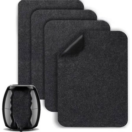 Varmebestandige måtter egnet til Airfryer Kaffemaskine Køkkenbordplade, 4 stk. 40 x 30 cm Skridsikker silikone apparat glider Egnet til COSORI