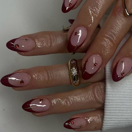 Lösnaglar Konstgjorda Naglar Falska Naglar Limmas På Naglar Fransk Manikyr Tips Gåvor