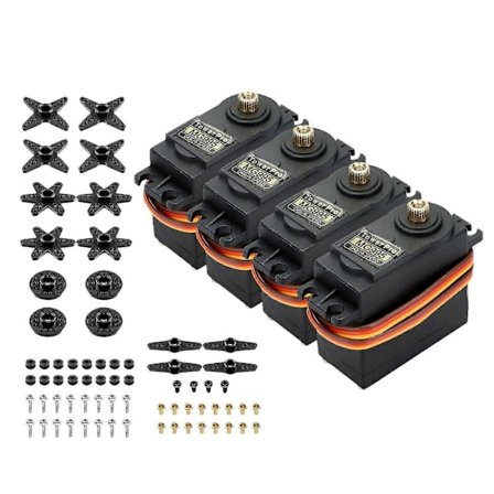 4 stk. Vanntett Mg995 Metallgir Digital Servo Coreless Høy Dreiemoment Hastighet For Rc
