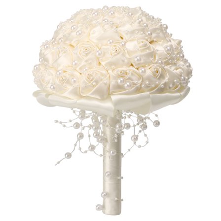 Delikat Bridal Buequet Crystal konstgjord pärla håller blommor Bröllopsdekor