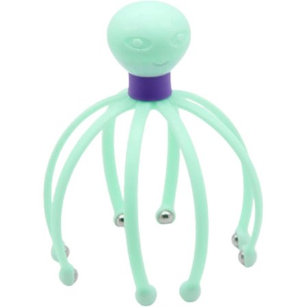 Octopus Claw Massager - Plastik Stressaflastningsværktøj - Fleksibel Hovedbundsmassager til Dyb Afslapning, Hårstimulering og Stresslindring