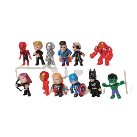 12st/set marvel avenger Superhero Toy Model Mini Character Highli
