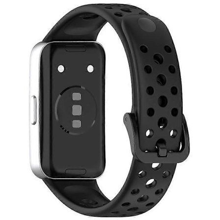 Kompatibelt för Huawei Band 10 / 10 NFC / 9 / 9 NFC / 8 / 8 NFC Silikonarmband Multi-hålsdesign Smart Klockarmband [DB]