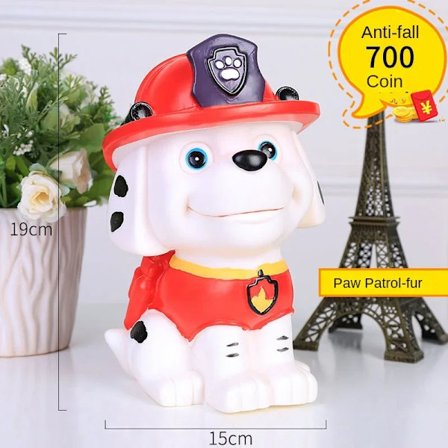Paw Patrol Chase Skye Liten Sparebøsse Søte Myntbokser Oppbevaring Leker for Barn Gutter Jenter Spareboks Hjemmeinnredning Barnegaver