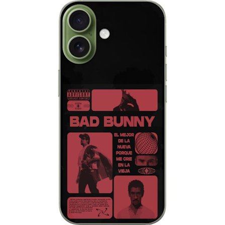 Kompatibel Mobilcover til Apple iPhone 17 Bad Bunny NFL-inspireret skjoldlogo med amerikansk fodbold og stjerner